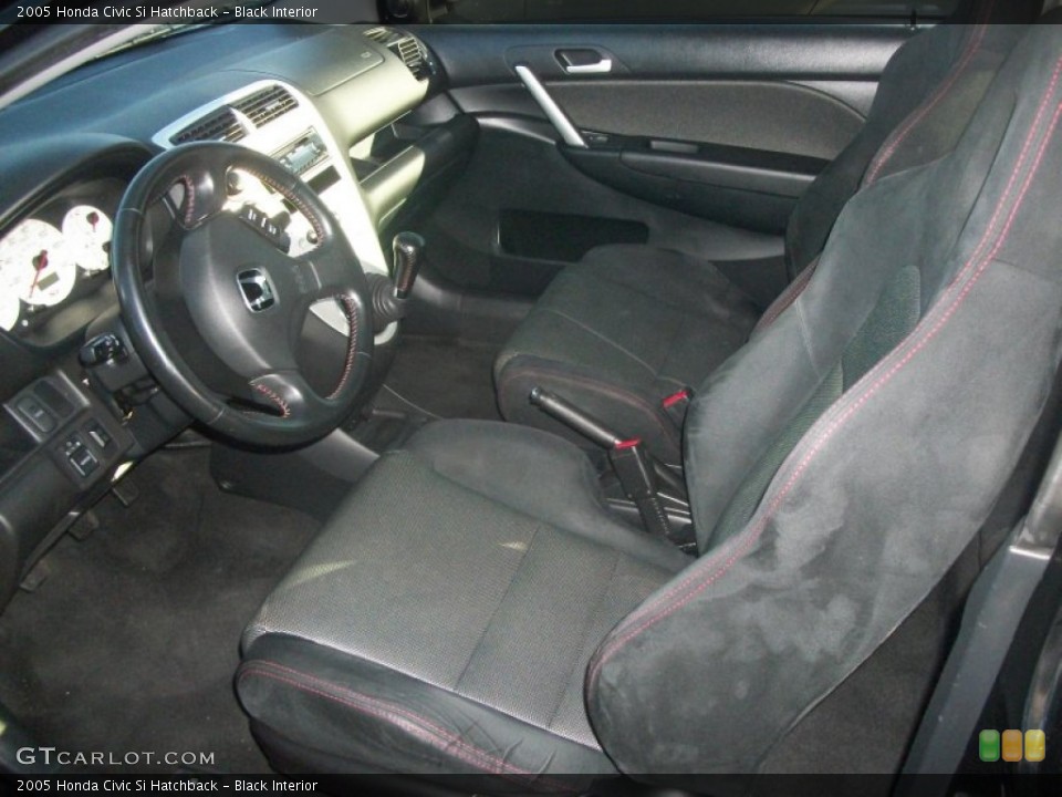 Black Interior Photo for the 2005 Honda Civic Si Hatchback #59431781