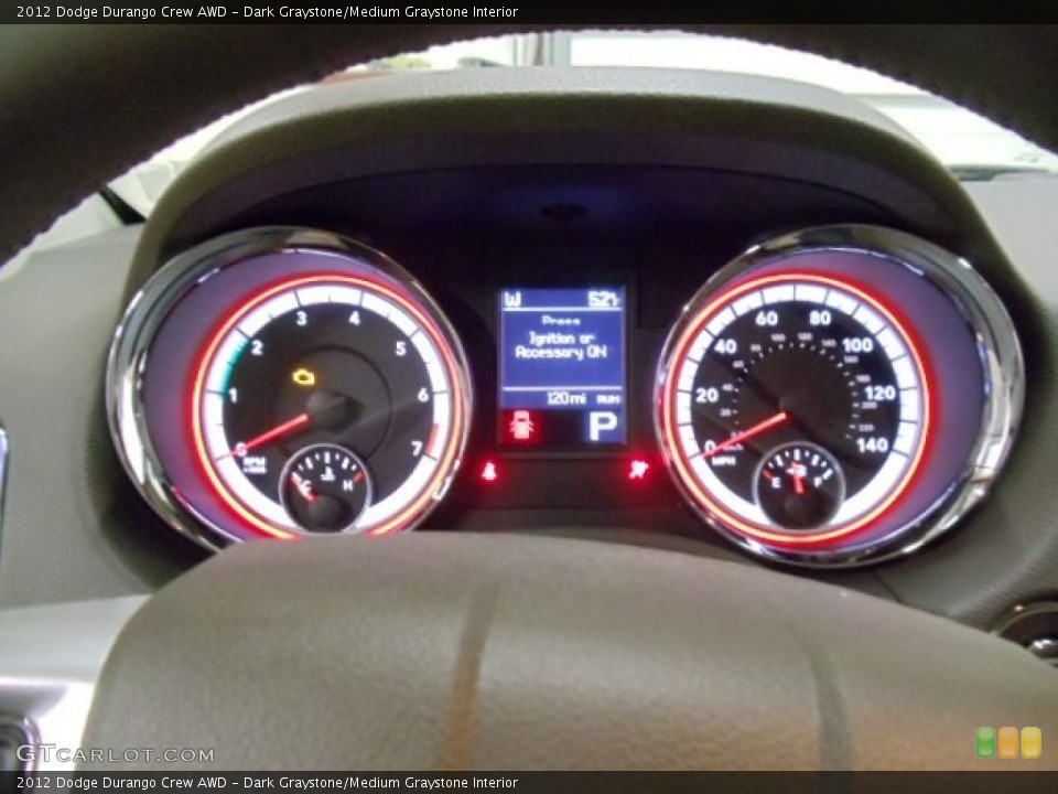 Dark Graystone/Medium Graystone Interior Gauges for the 2012 Dodge Durango Crew AWD #59431967