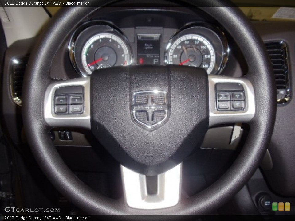 Black Interior Steering Wheel for the 2012 Dodge Durango SXT AWD #59432255