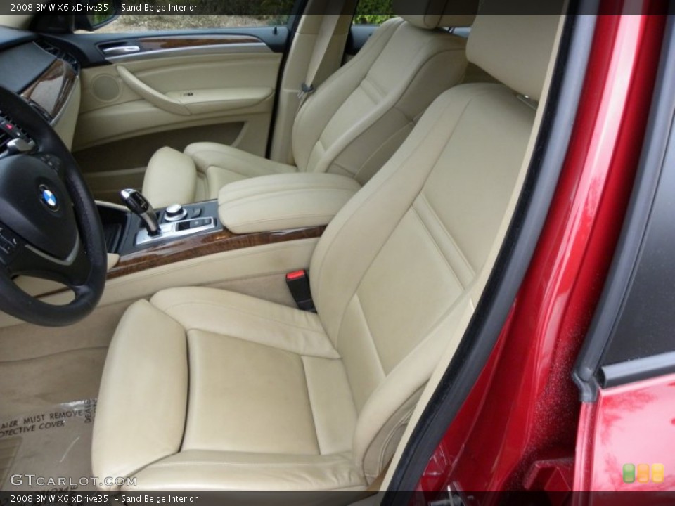 Sand Beige Interior Photo for the 2008 BMW X6 xDrive35i #59437511