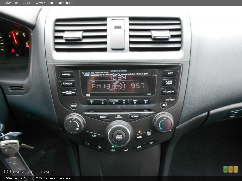Black Interior Controls for the 2004 Honda Accord LX V6 Sedan #59441897