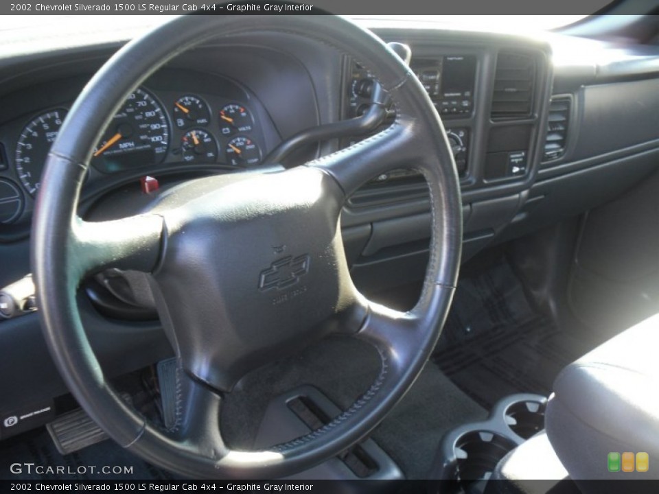 Graphite Gray Interior Steering Wheel for the 2002 Chevrolet Silverado 1500 LS Regular Cab 4x4 #59443523