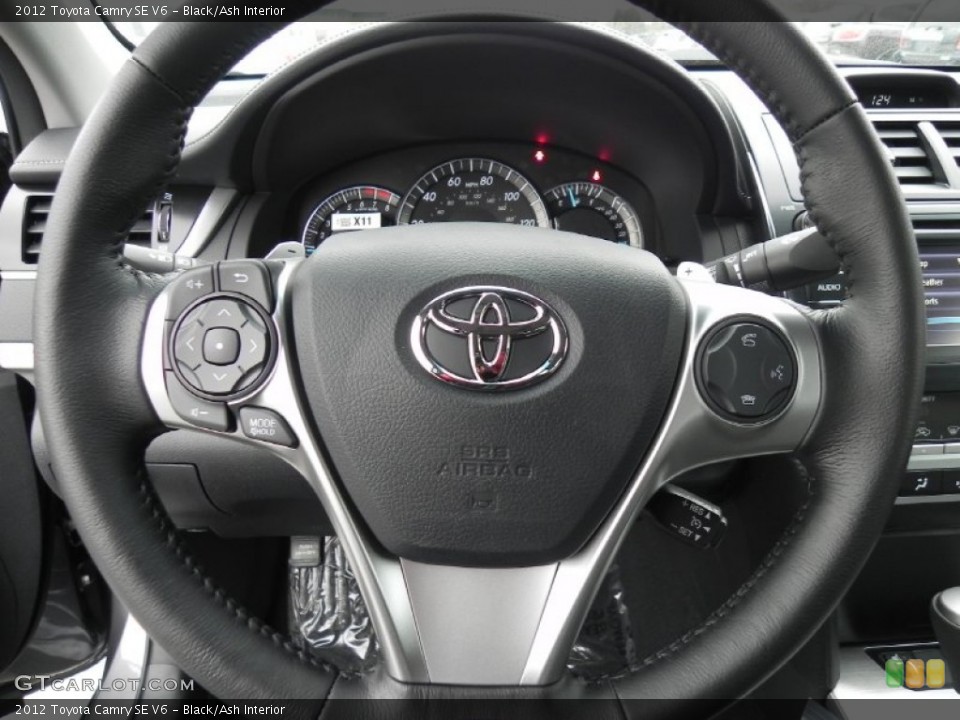 Black/Ash Interior Steering Wheel for the 2012 Toyota Camry SE V6 #59445014