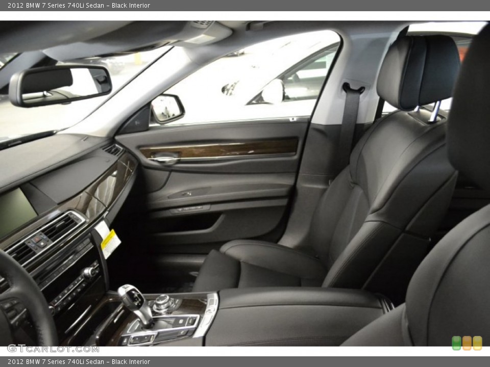 Black Interior Photo for the 2012 BMW 7 Series 740Li Sedan #59445782