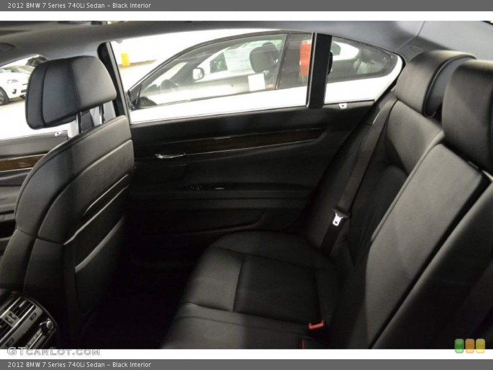 Black Interior Photo for the 2012 BMW 7 Series 740Li Sedan #59445790