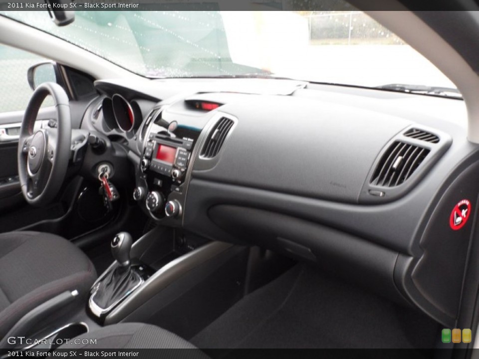 Black Sport Interior Dashboard for the 2011 Kia Forte Koup SX #59451089