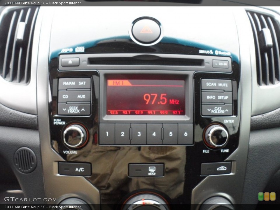 Black Sport Interior Audio System for the 2011 Kia Forte Koup SX #59451173