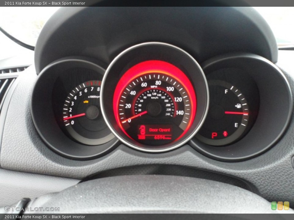 Black Sport Interior Gauges for the 2011 Kia Forte Koup SX #59451213
