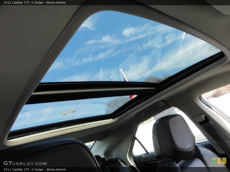Ebony Interior Sunroof for the 2011 Cadillac CTS -V Sedan #59452847
