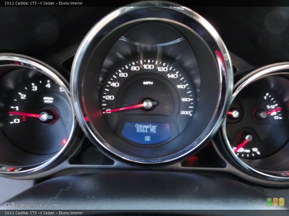 Ebony Interior Gauges for the 2011 Cadillac CTS -V Sedan #59452997