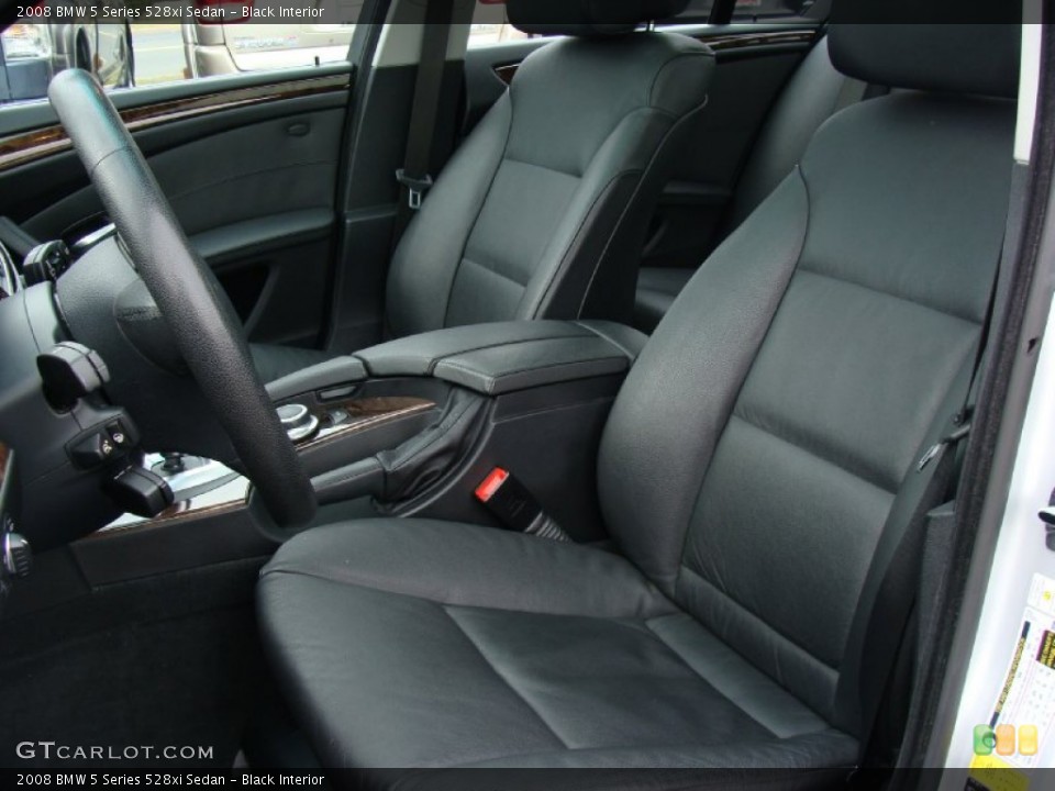 Black Interior Photo for the 2008 BMW 5 Series 528xi Sedan #59455307