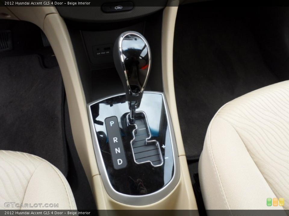 Beige Interior Transmission for the 2012 Hyundai Accent GLS 4 Door #59456405