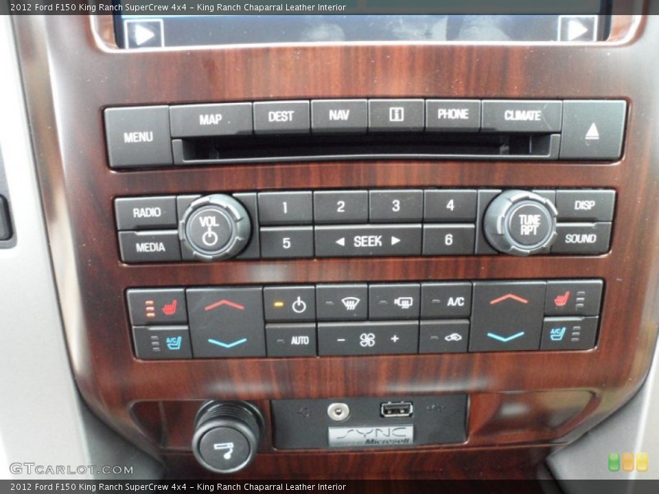 King Ranch Chaparral Leather Interior Controls for the 2012 Ford F150 King Ranch SuperCrew 4x4 #59457455