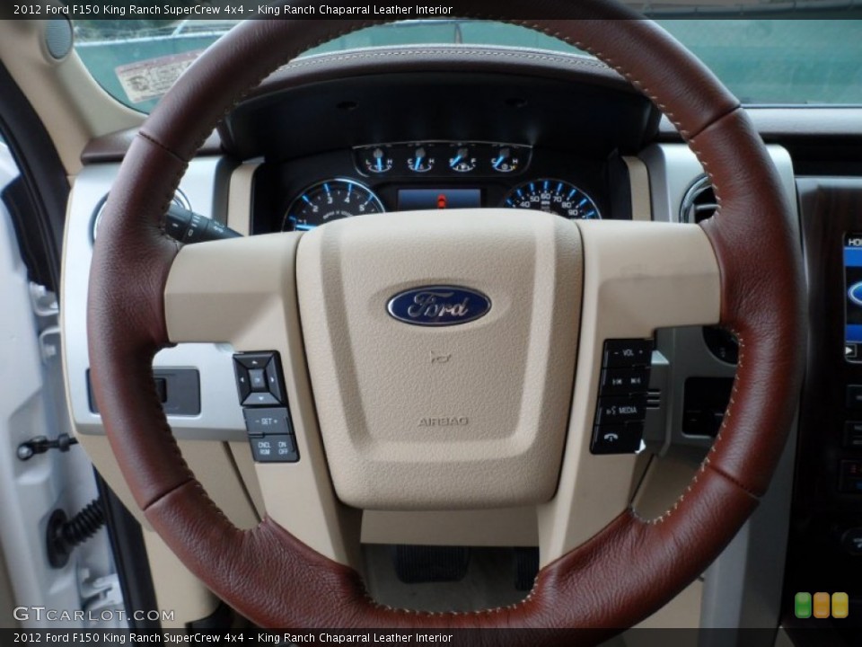 King Ranch Chaparral Leather Interior Steering Wheel for the 2012 Ford F150 King Ranch SuperCrew 4x4 #59457497