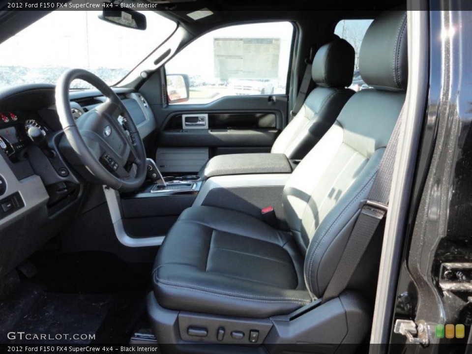 Black Interior Photo for the 2012 Ford F150 FX4 SuperCrew 4x4 #59458523