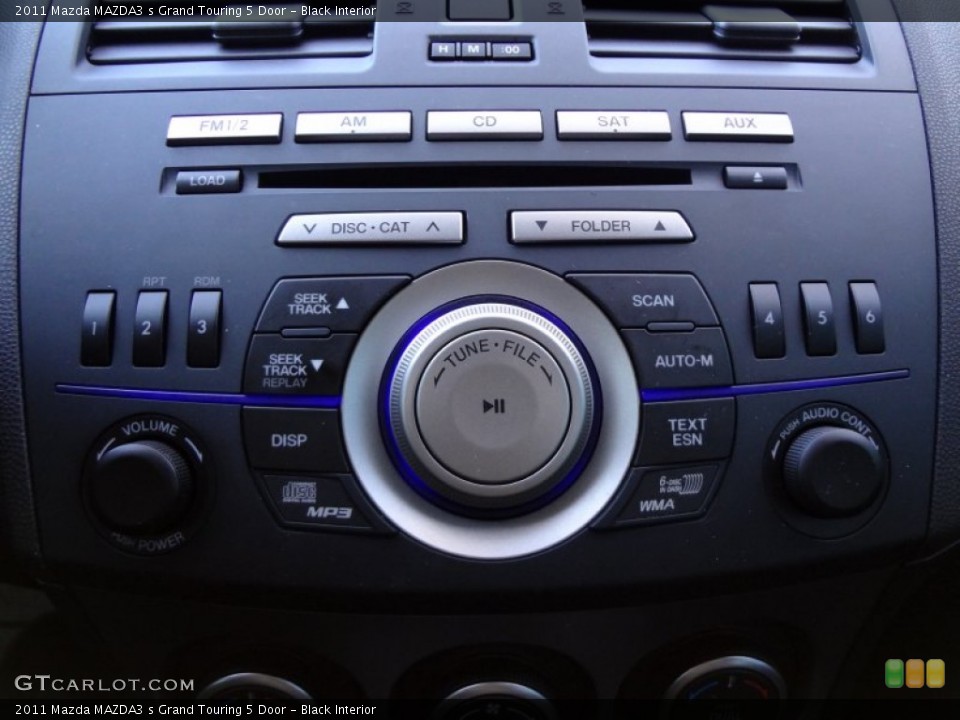 Black Interior Audio System for the 2011 Mazda MAZDA3 s Grand Touring 5 Door #59462285
