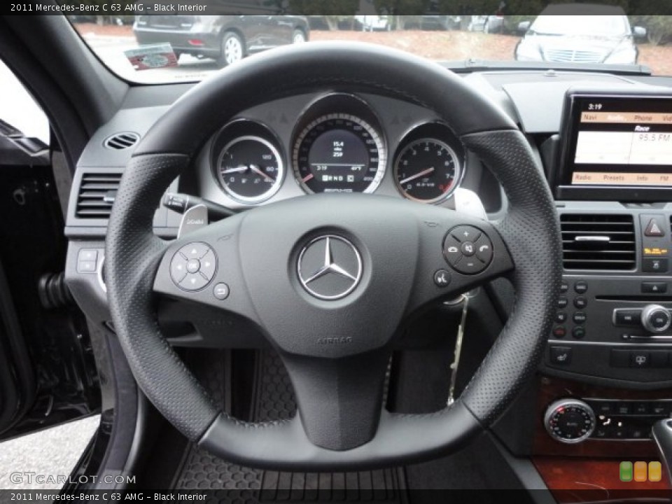 Black Interior Steering Wheel for the 2011 Mercedes-Benz C 63 AMG #59468264
