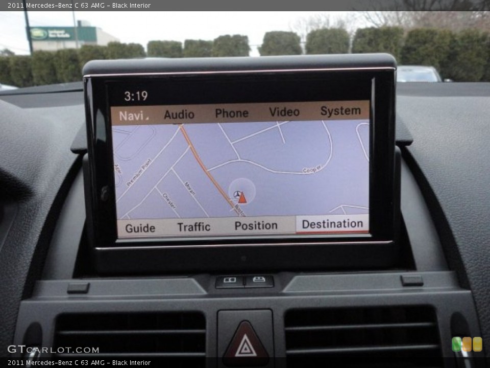 Black Interior Navigation for the 2011 Mercedes-Benz C 63 AMG #59468279