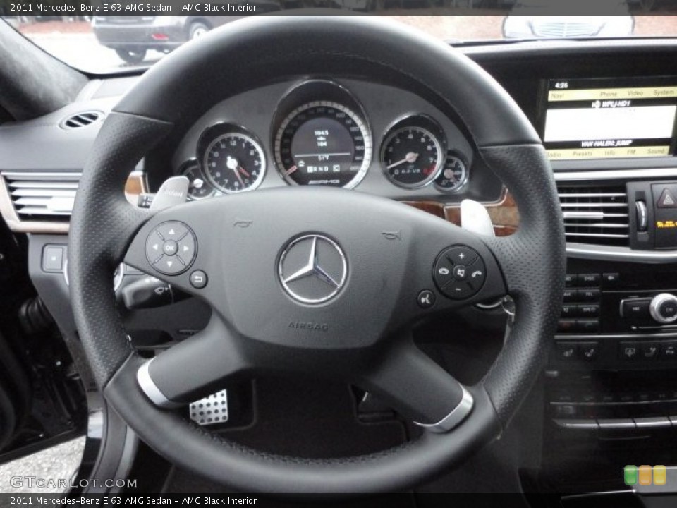 AMG Black Interior Steering Wheel for the 2011 Mercedes-Benz E 63 AMG Sedan #59468456