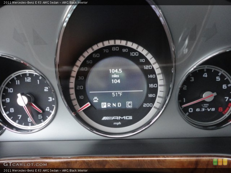 AMG Black Interior Gauges for the 2011 Mercedes-Benz E 63 AMG Sedan #59468465
