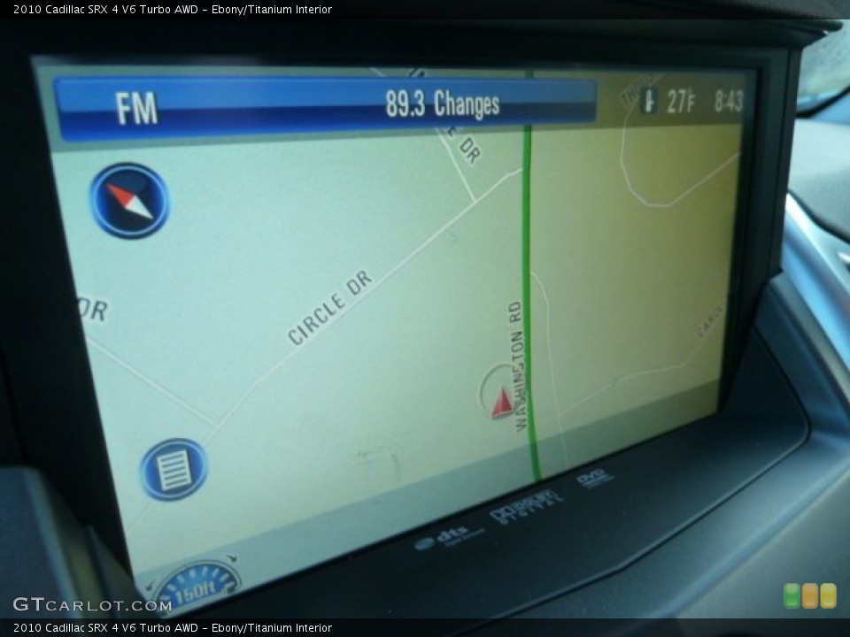 Ebony/Titanium Interior Navigation for the 2010 Cadillac SRX 4 V6 Turbo AWD #59471381