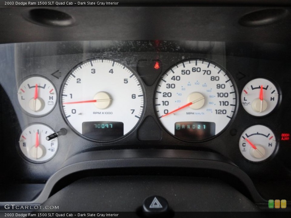Dark Slate Gray Interior Gauges for the 2003 Dodge Ram 1500 SLT Quad Cab #59472049