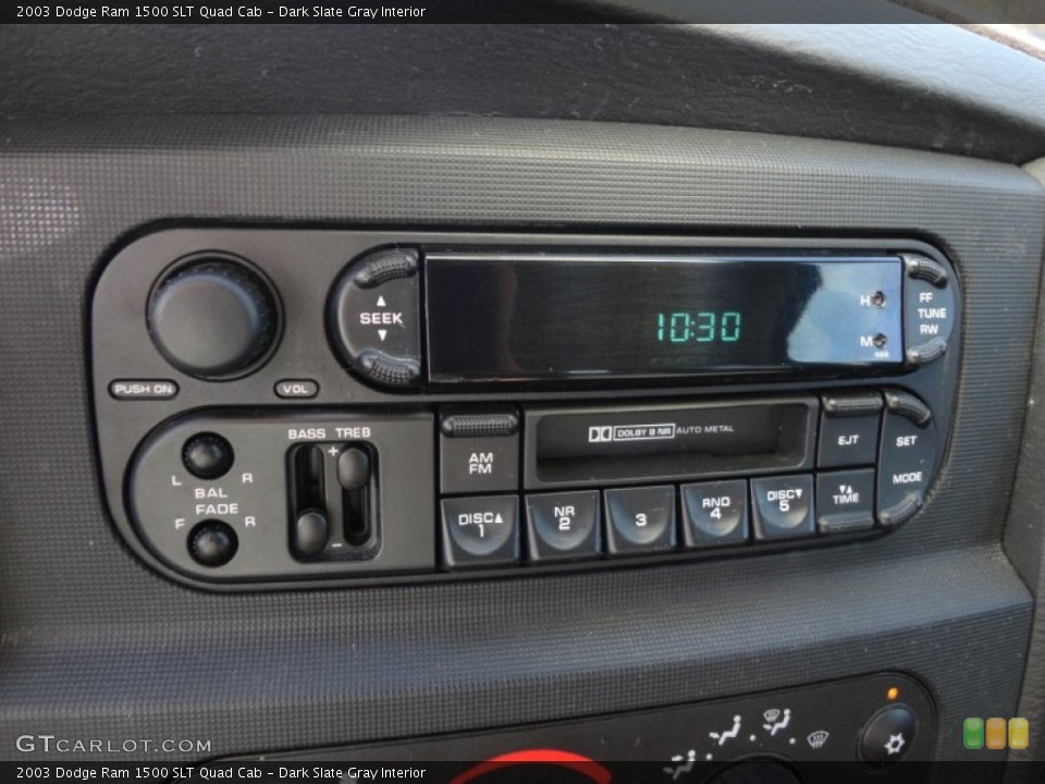 Dark Slate Gray Interior Audio System for the 2003 Dodge Ram 1500 SLT Quad Cab #59472053