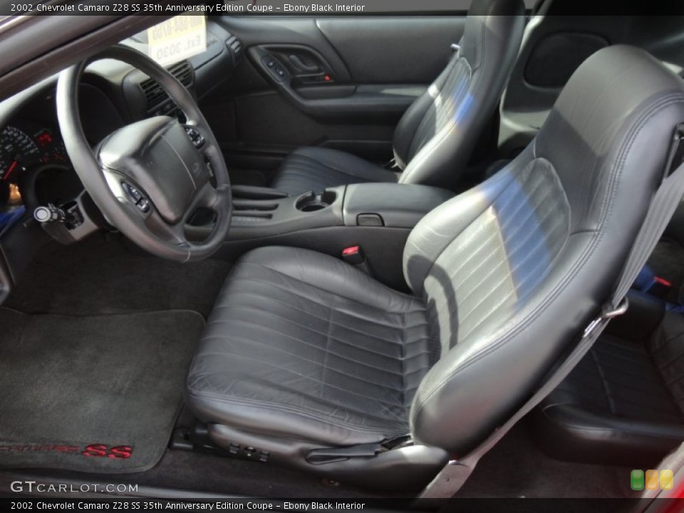 Ebony Black Interior Photo for the 2002 Chevrolet Camaro Z28 SS 35th Anniversary Edition Coupe #59472089