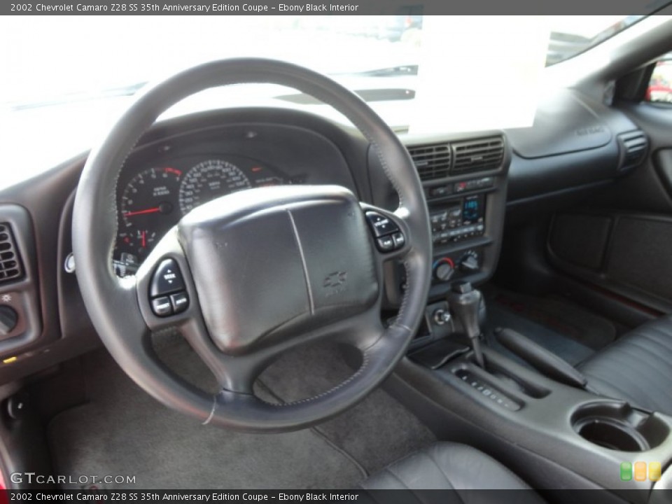 Ebony Black Interior Dashboard for the 2002 Chevrolet Camaro Z28 SS 35th Anniversary Edition Coupe #59472101