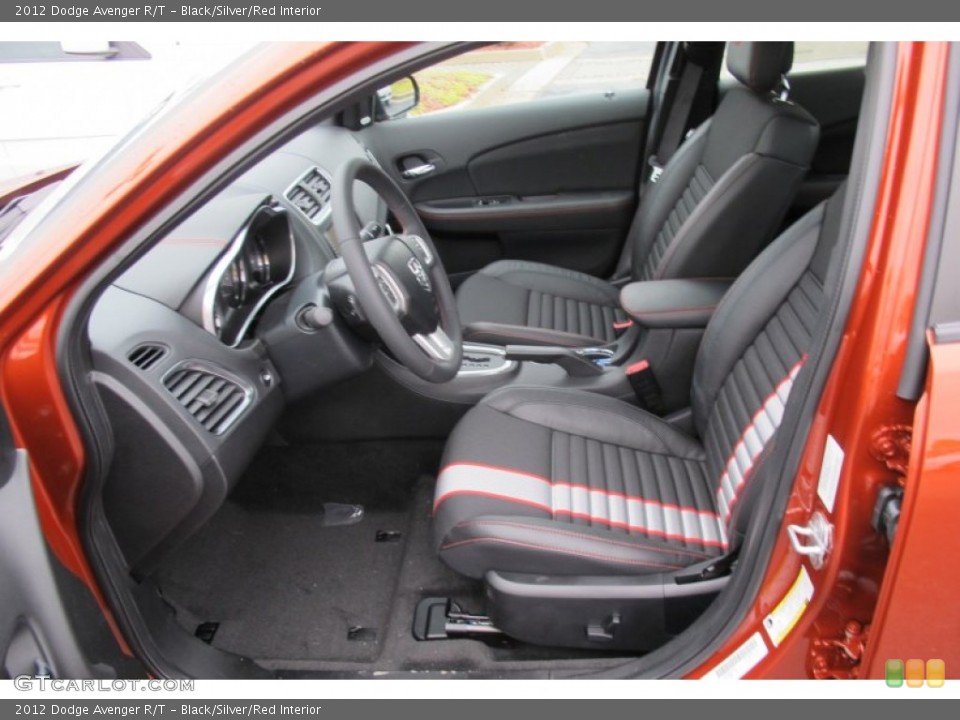 Black/Silver/Red Interior Photo for the 2012 Dodge Avenger R/T #59473058