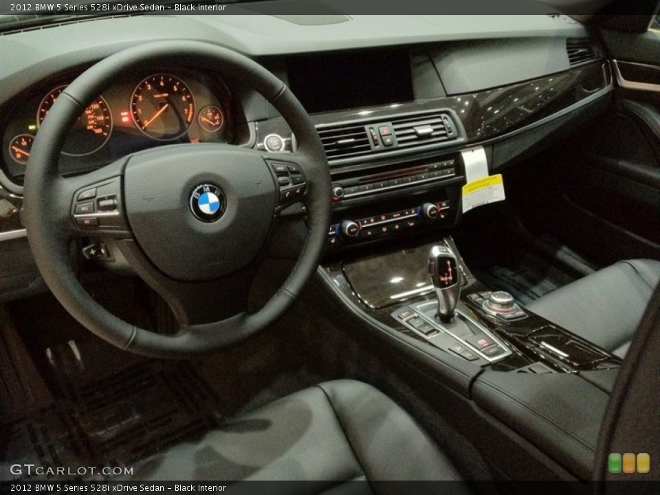 Black Interior Dashboard for the 2012 BMW 5 Series 528i xDrive Sedan #59475677