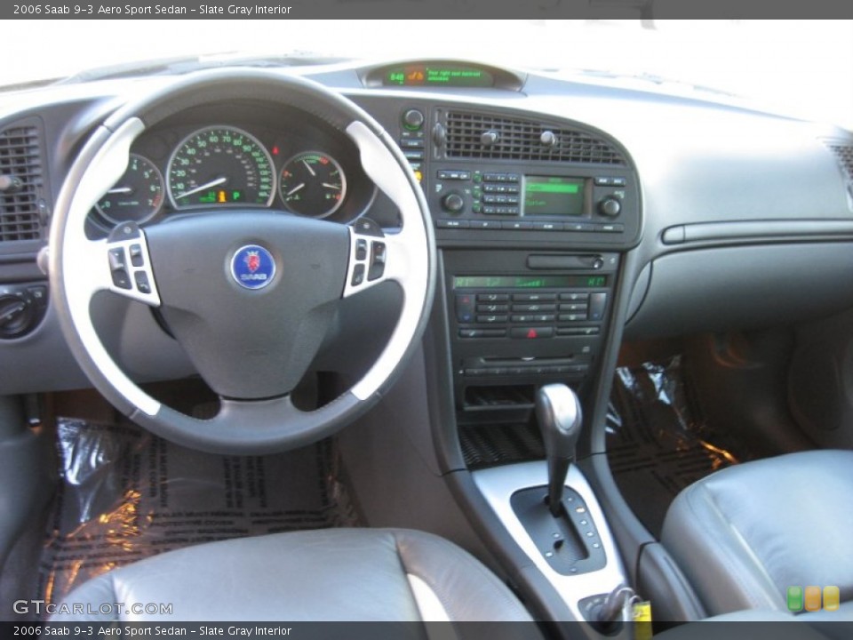 Slate Gray Interior Dashboard for the 2006 Saab 9-3 Aero Sport Sedan #59475947