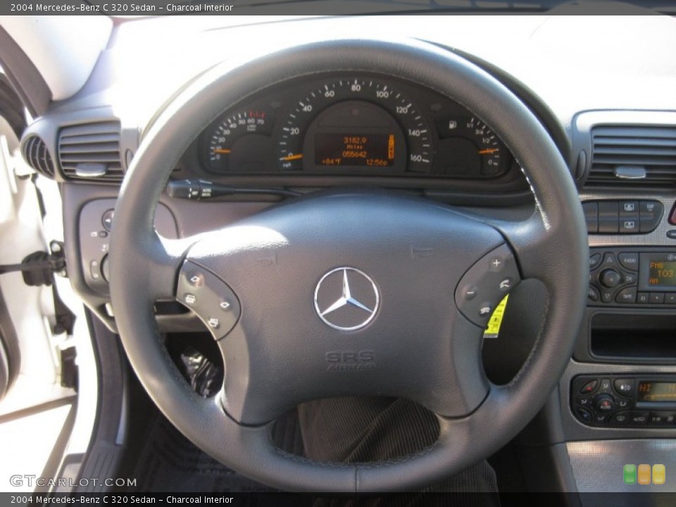 Charcoal Interior Steering Wheel for the 2004 Mercedes-Benz C 320 Sedan #59476049