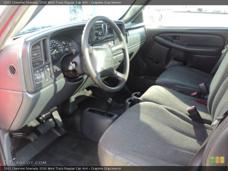 Graphite Gray Interior Photo for the 2002 Chevrolet Silverado 1500 Work Truck Regular Cab 4x4 #59476346