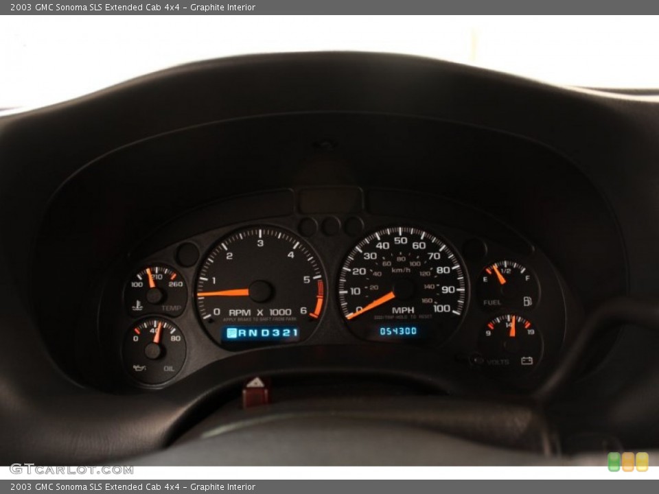 Graphite Interior Gauges for the 2003 GMC Sonoma SLS Extended Cab 4x4 #59476631