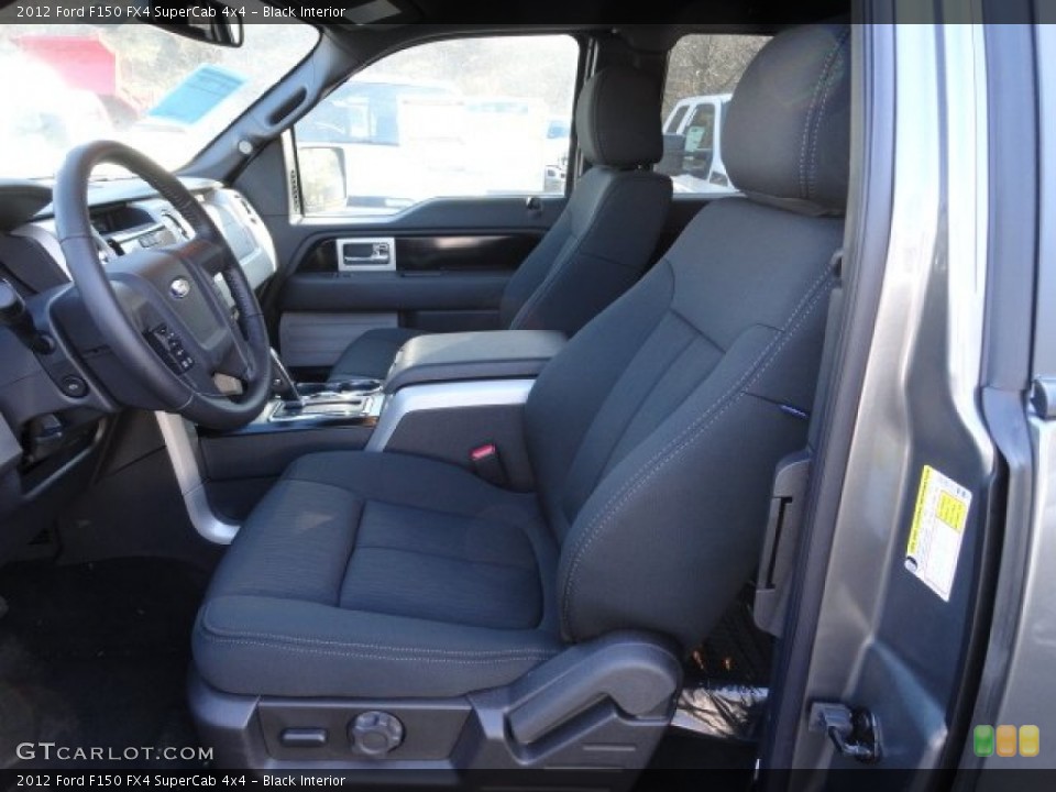 Black Interior Photo for the 2012 Ford F150 FX4 SuperCab 4x4 #59479652