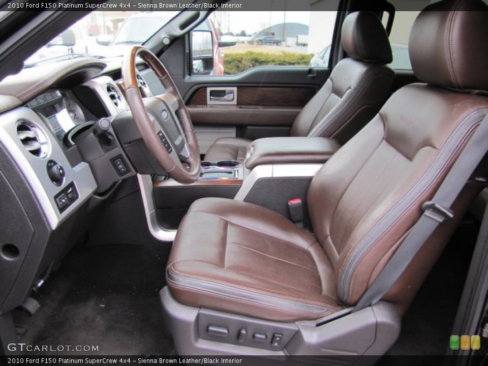 Sienna Brown Leather/Black Interior Photo for the 2010 Ford F150 Platinum SuperCrew 4x4 #59480515
