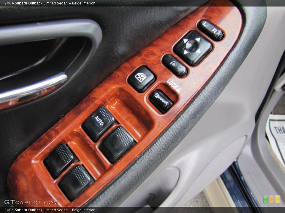 Beige Interior Controls for the 2004 Subaru Outback Limited Sedan #59480911