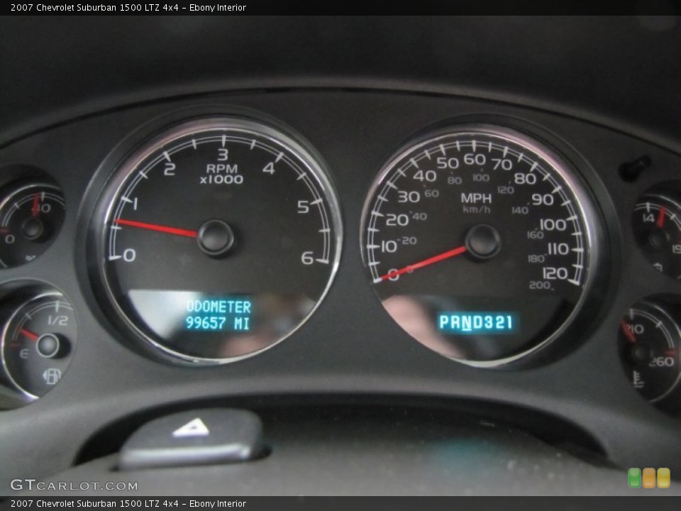 Ebony Interior Gauges for the 2007 Chevrolet Suburban 1500 LTZ 4x4 #59481846