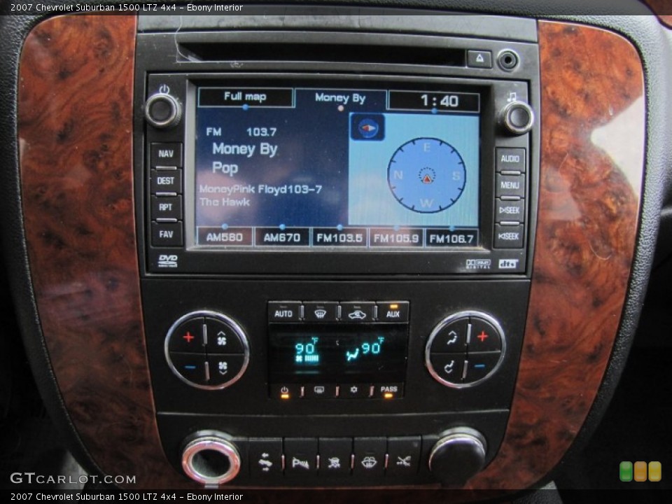 Ebony Interior Controls for the 2007 Chevrolet Suburban 1500 LTZ 4x4 #59481939