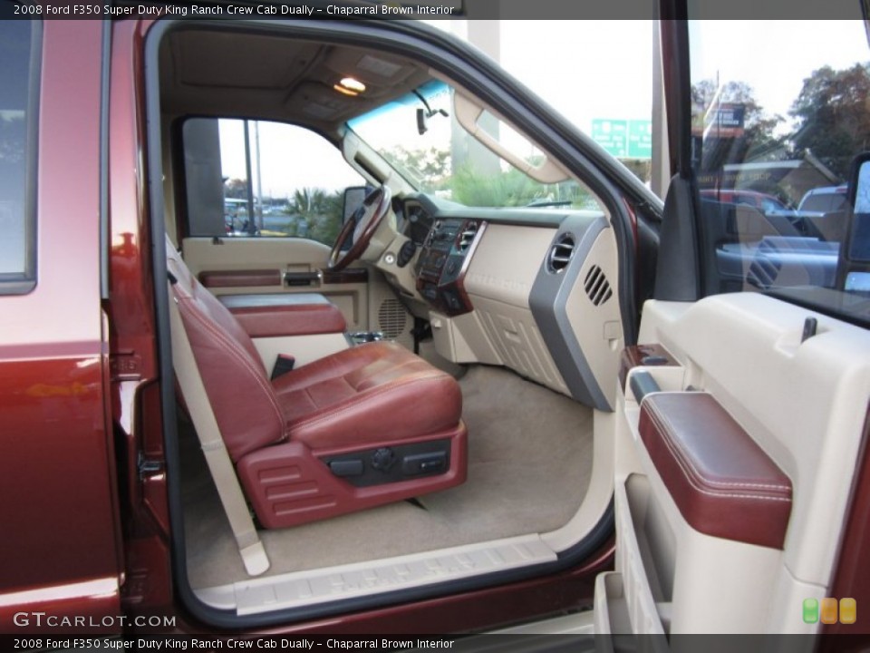 Chaparral Brown Interior Photo for the 2008 Ford F350 Super Duty King Ranch Crew Cab Dually #59482261