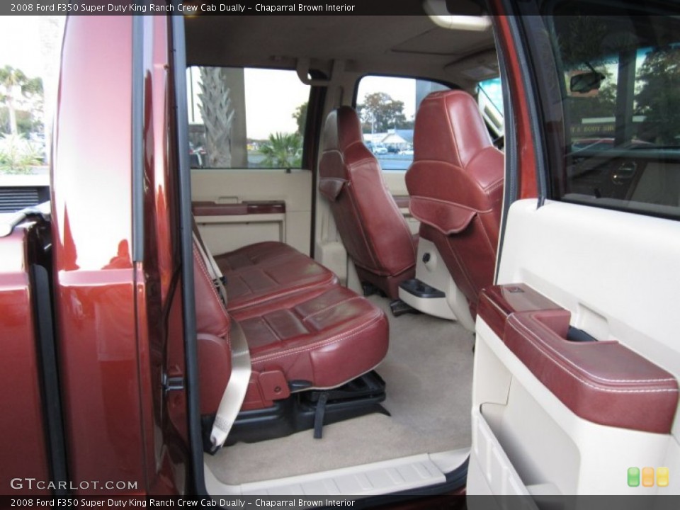 Chaparral Brown Interior Photo for the 2008 Ford F350 Super Duty King Ranch Crew Cab Dually #59482306