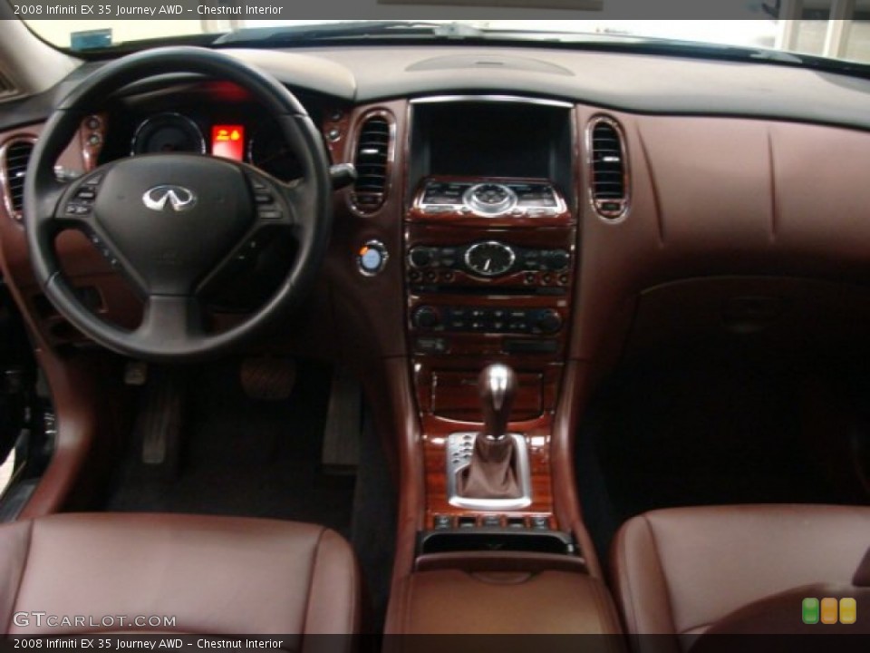 Chestnut Interior Dashboard for the 2008 Infiniti EX 35 Journey AWD #59486918