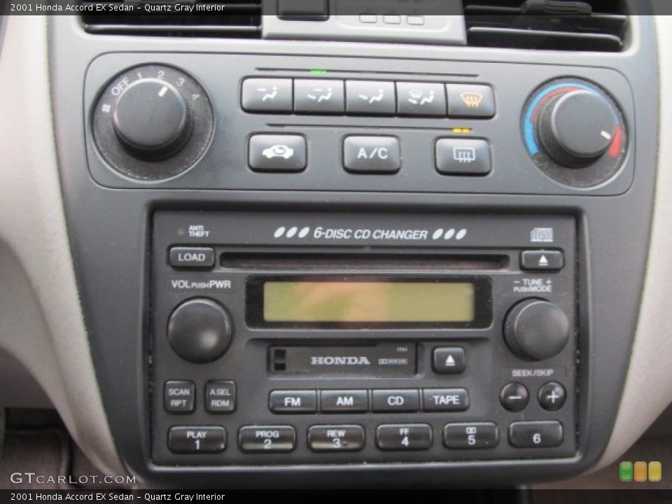 Quartz Gray Interior Controls for the 2001 Honda Accord EX Sedan #59486921