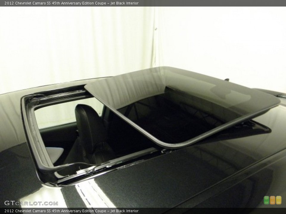 Jet Black Interior Sunroof for the 2012 Chevrolet Camaro SS 45th Anniversary Edition Coupe #59487068