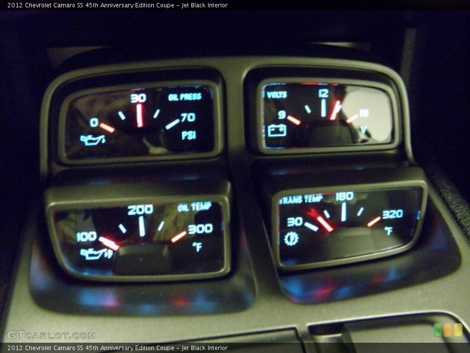 Jet Black Interior Gauges for the 2012 Chevrolet Camaro SS 45th Anniversary Edition Coupe #59487113