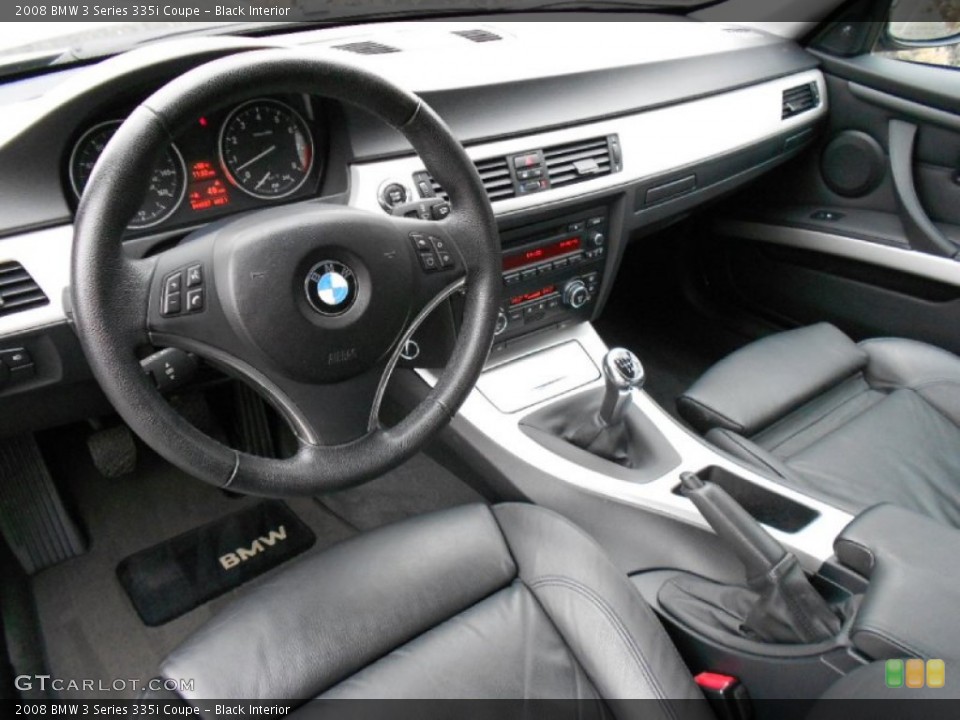Black Interior Prime Interior for the 2008 BMW 3 Series 335i Coupe #59487422