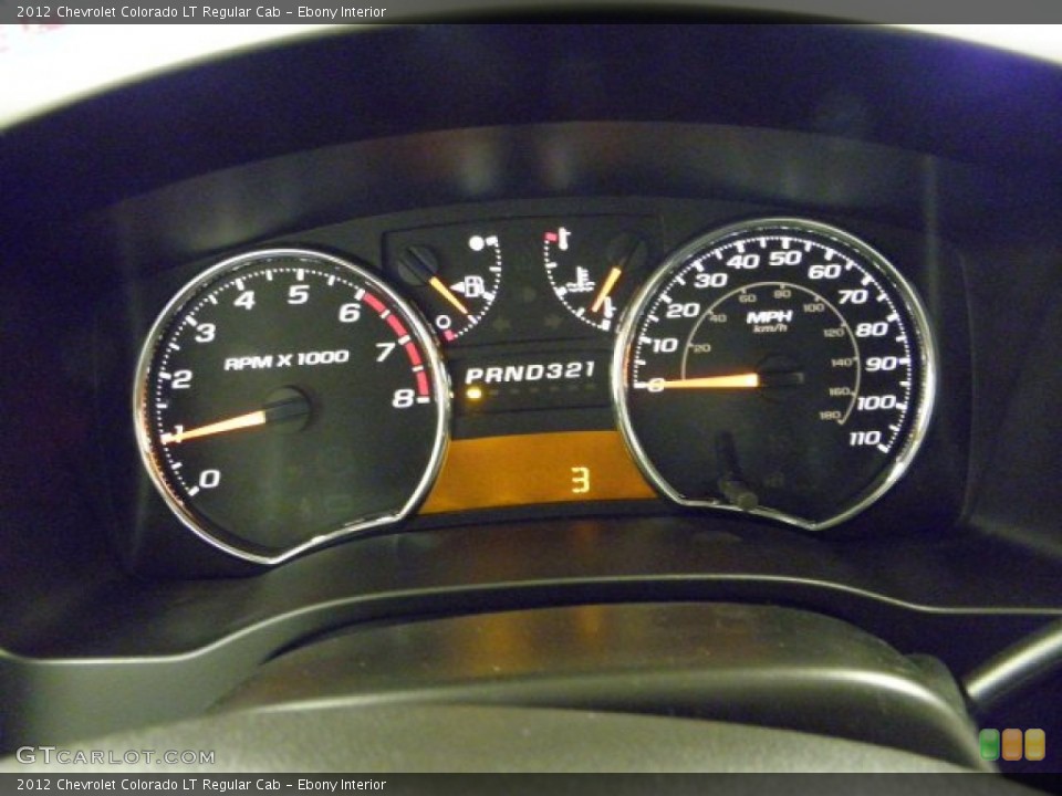 Ebony Interior Gauges for the 2012 Chevrolet Colorado LT Regular Cab #59487428