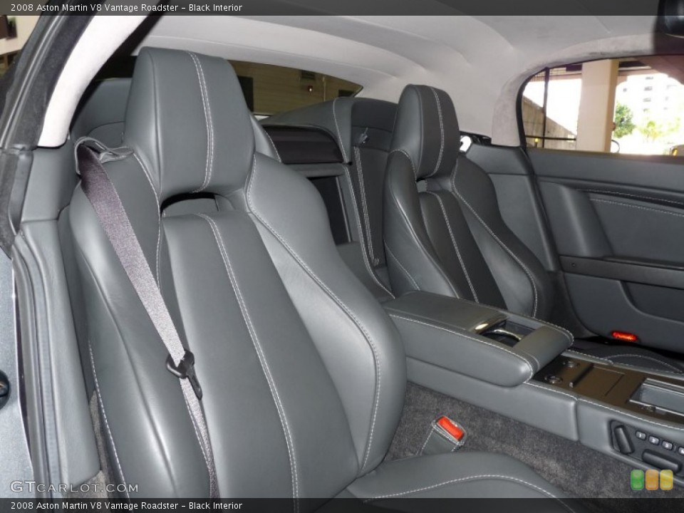 Black 2008 Aston Martin V8 Vantage Interiors