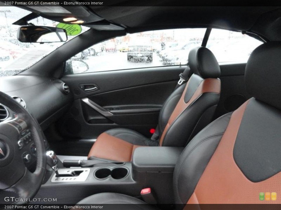 Ebony/Morocco Interior Photo for the 2007 Pontiac G6 GT Convertible #59492079
